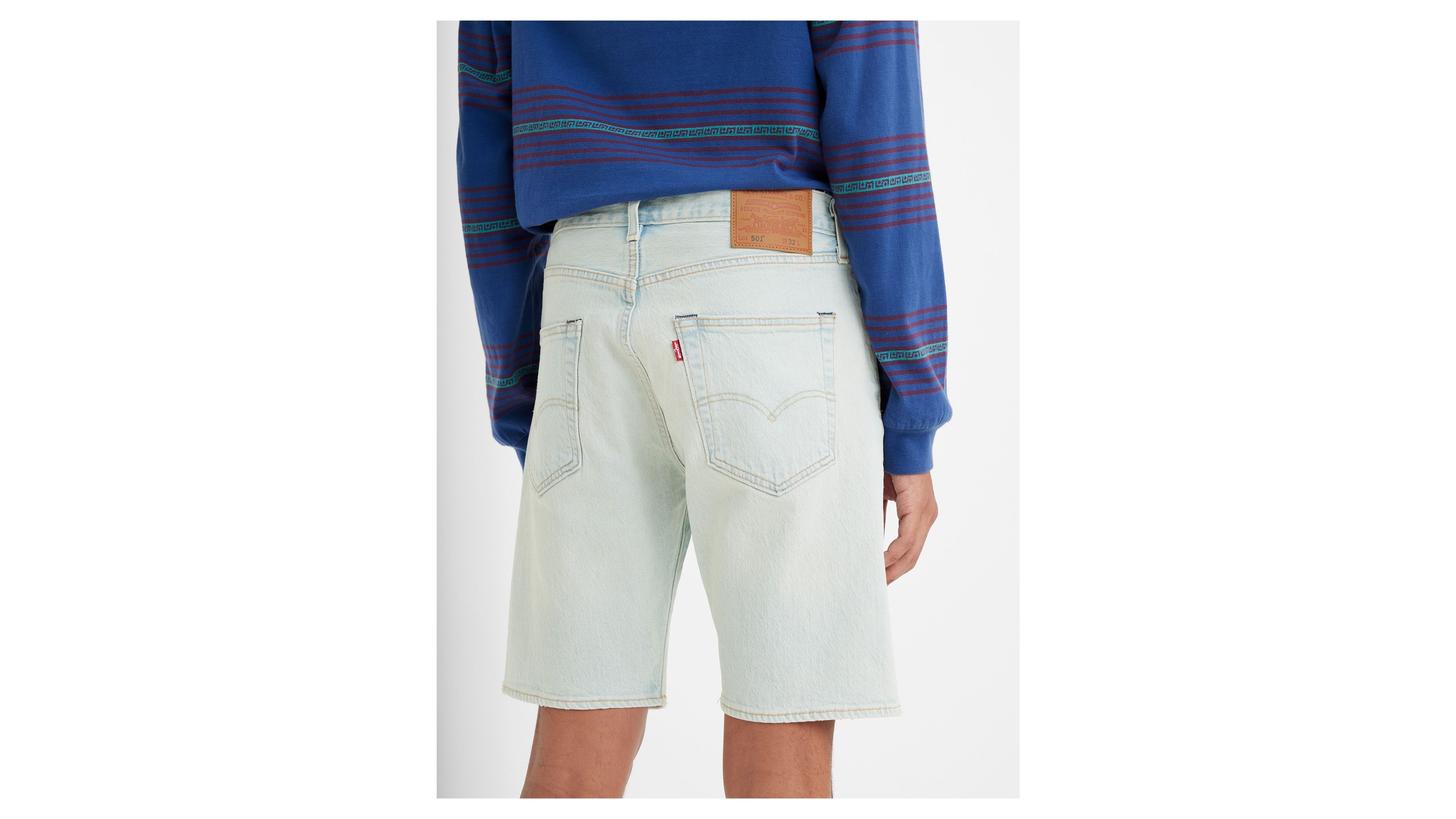 Short Hemmed 501® - Light Indigo Flat Finish - Bleu