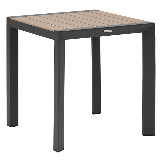 Ensemble table de jardin ÉVASION Honey & Graphite + 2 chaises empilables ESSENTIA