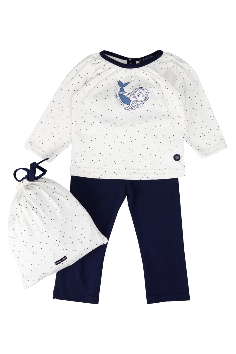 Pyjama imprimé Kids et son sac - coton épais