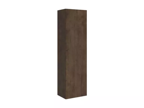 Armoire lit 160x190 avec canapé et colonne de rangement bois noyer Kanto-Couleur Microfibre 15