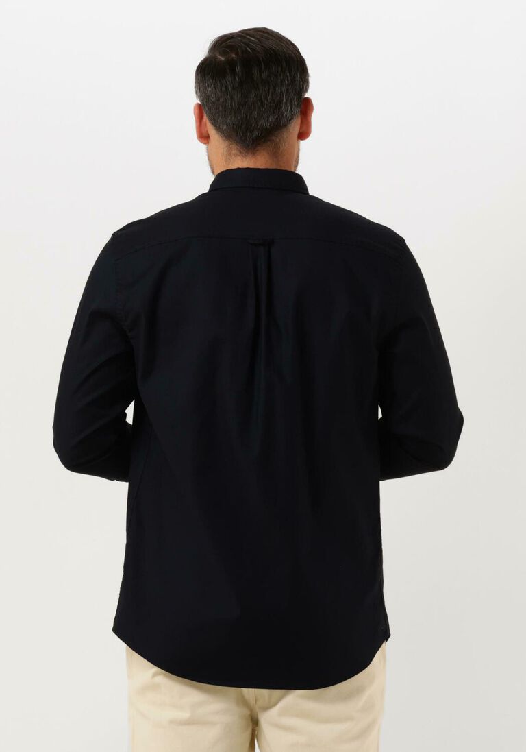 SCOTCH & SODA donkerblauwe scotch & soda casual overhemd essentials - organic oxford regular fit shirt