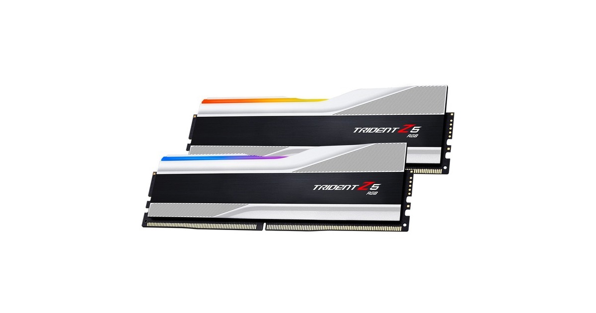 G.Skill64 GB DDR5-6000 Kit werkgeheugen  (Zilver, F5-6000J3040G32GX2-TZ5RS, Trident Z5 RGB, XMP)