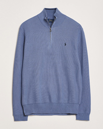 Polo Ralph Lauren Textured Half Zip Deckwash White