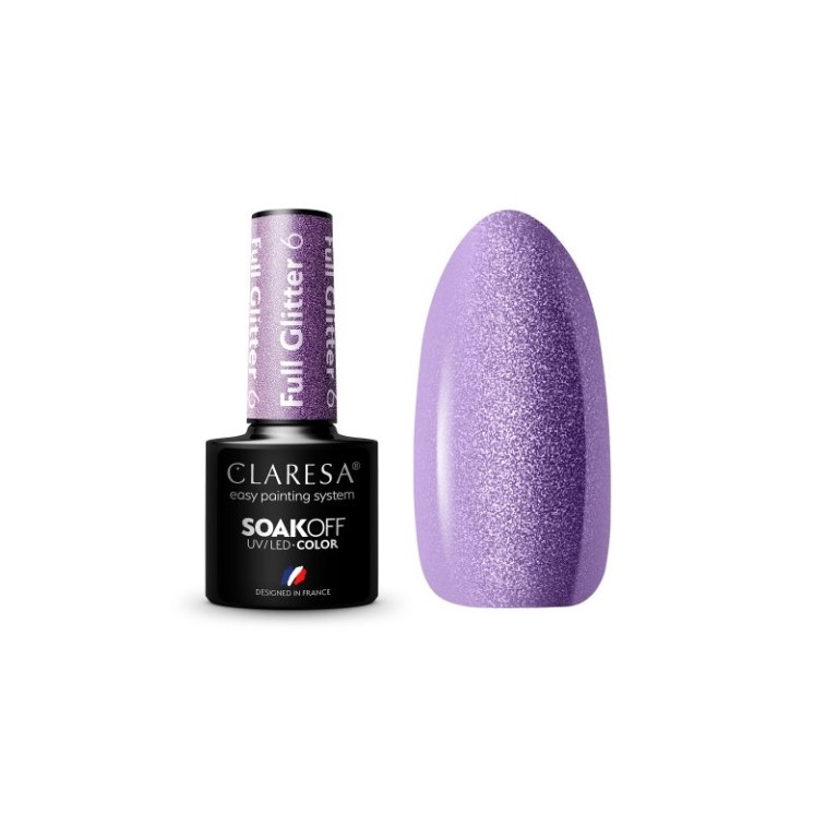 Claresa Full Glitter Hybrid Nagellack /6/ 5 g