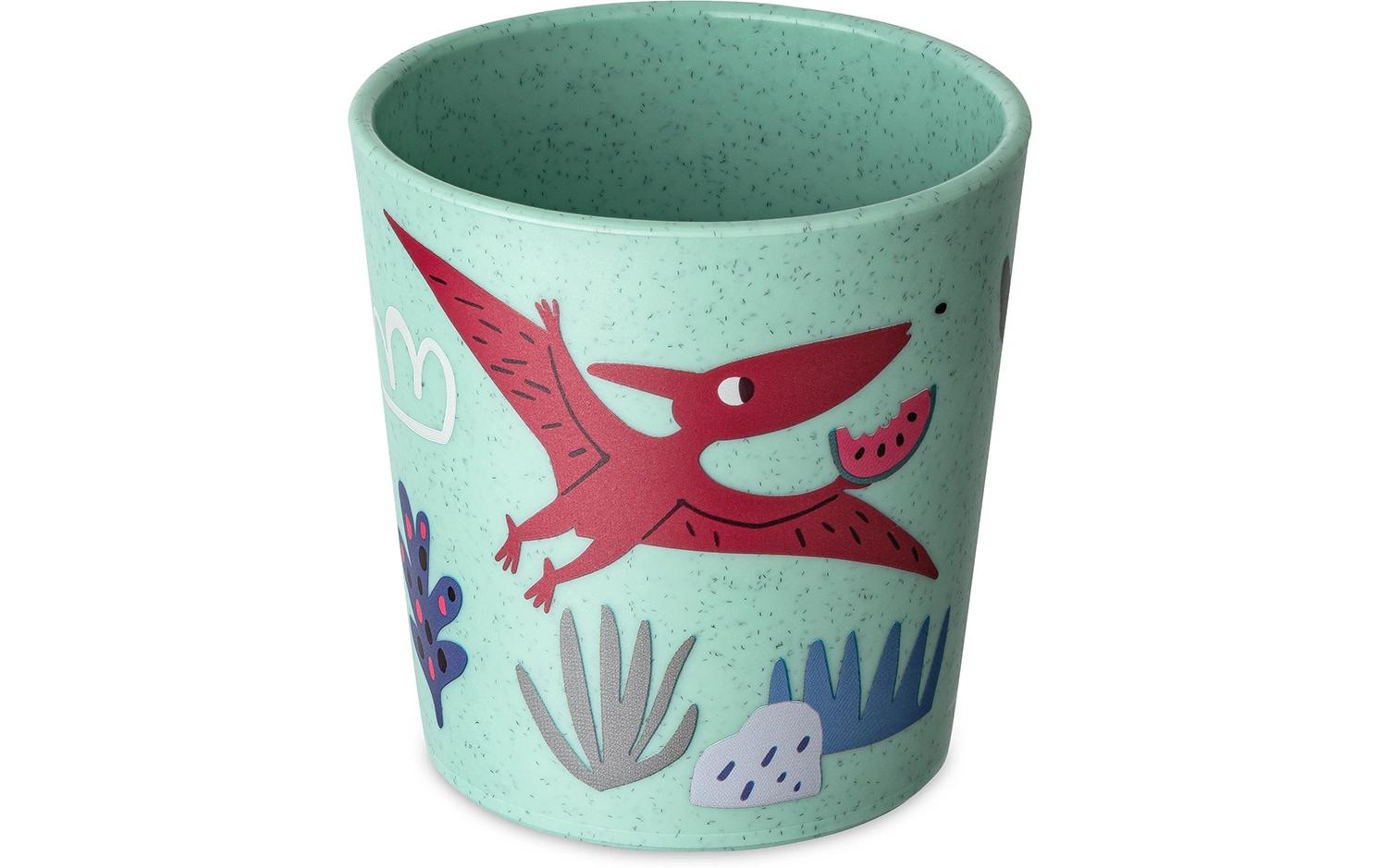 Kindertrinkbecher CONNECT S REX sage green 190 mlBecher aus recyceltem Material in perfekter Grösse für Kinder