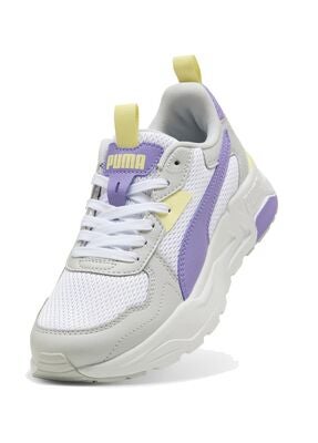 Puma Trinity Lite Jr Sneakers, White/Lavender Alert/Glacial Gray