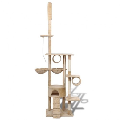 Arranhador XL para gatos com postes, bege