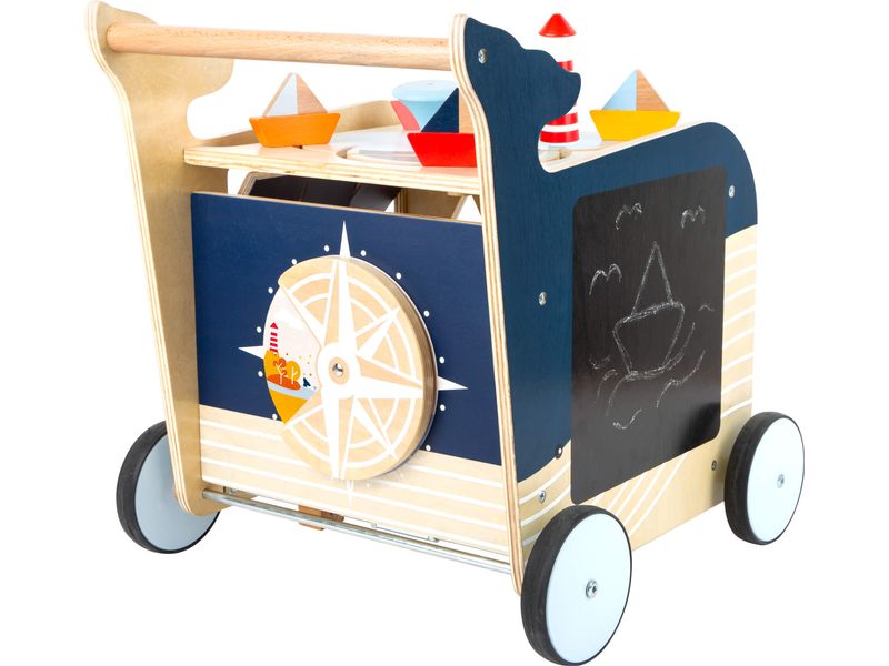 small foot Lauflernwagen Wal Lauflern-Wal für Kinder