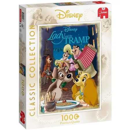 Jumbo Spiele Puzzle - Disney Classic Collection: Susi und Strolch, 1000 Teile