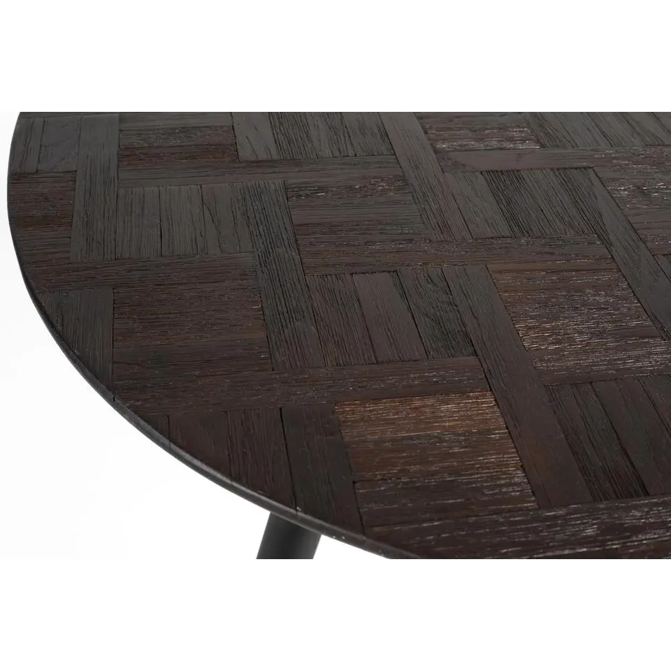 Housecraft Webster Eettafel Rond Hout 180x90 cm Bruin