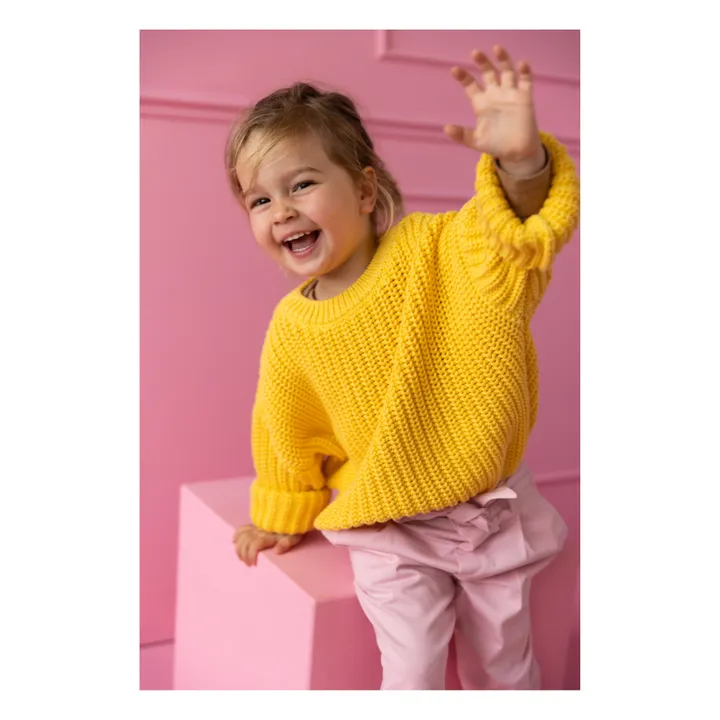 Yuki Pull Chunky Coton Bio | Jaune