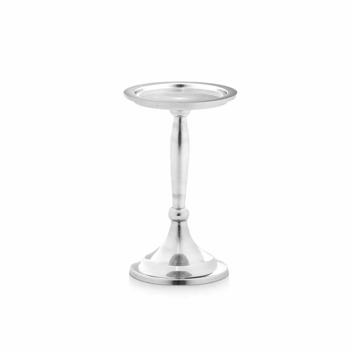 Gift Decor Pot à Bougie Argenté Aluminium