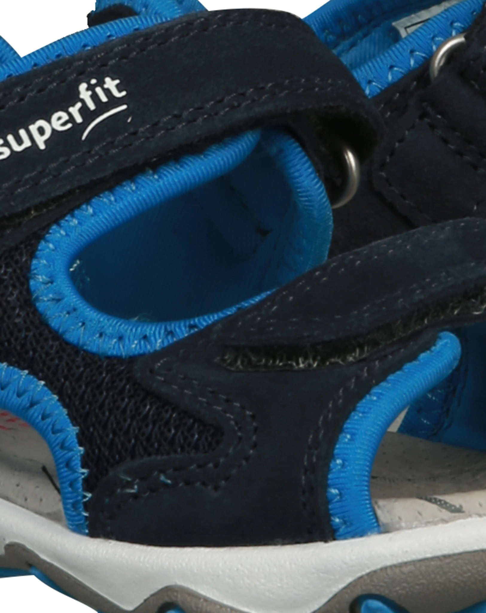 Leder-Klettsandalen MIKE 3.0 - FUßBALL in blau/türkis