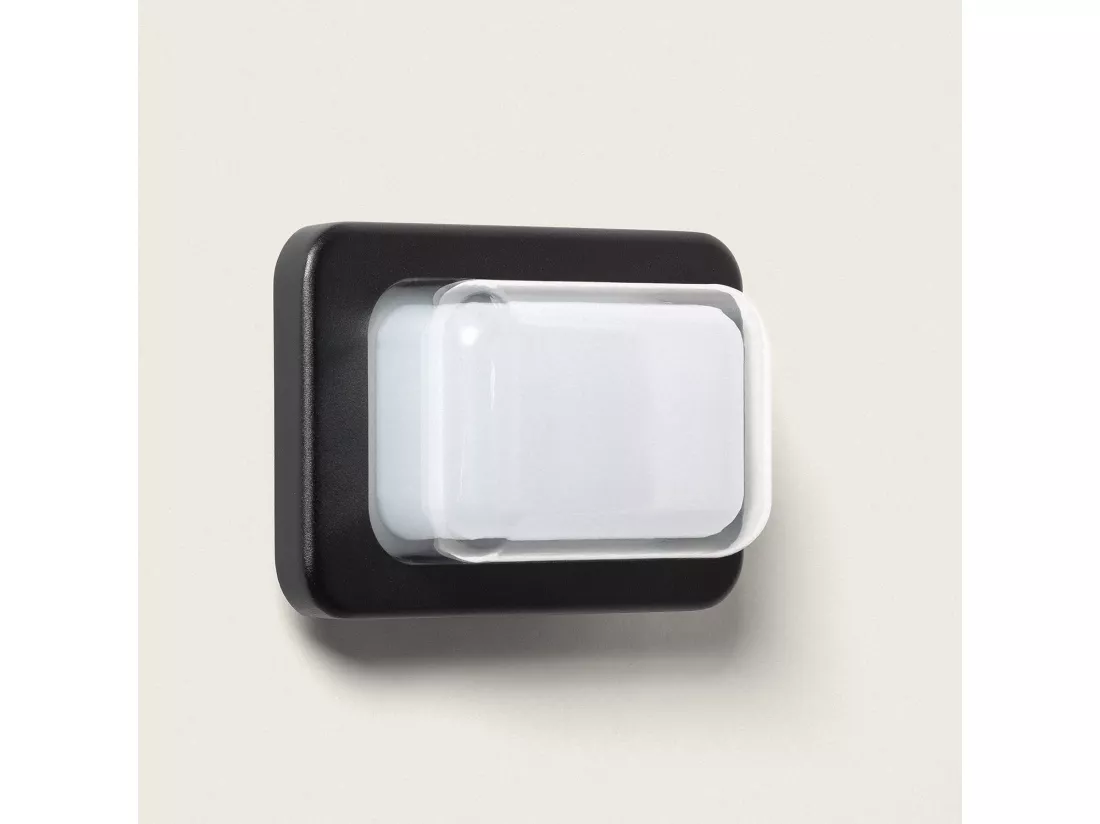 Applique Murale Extérieure LED 8W Éclairage Rectangulaire Noire Gulpos Noir mat