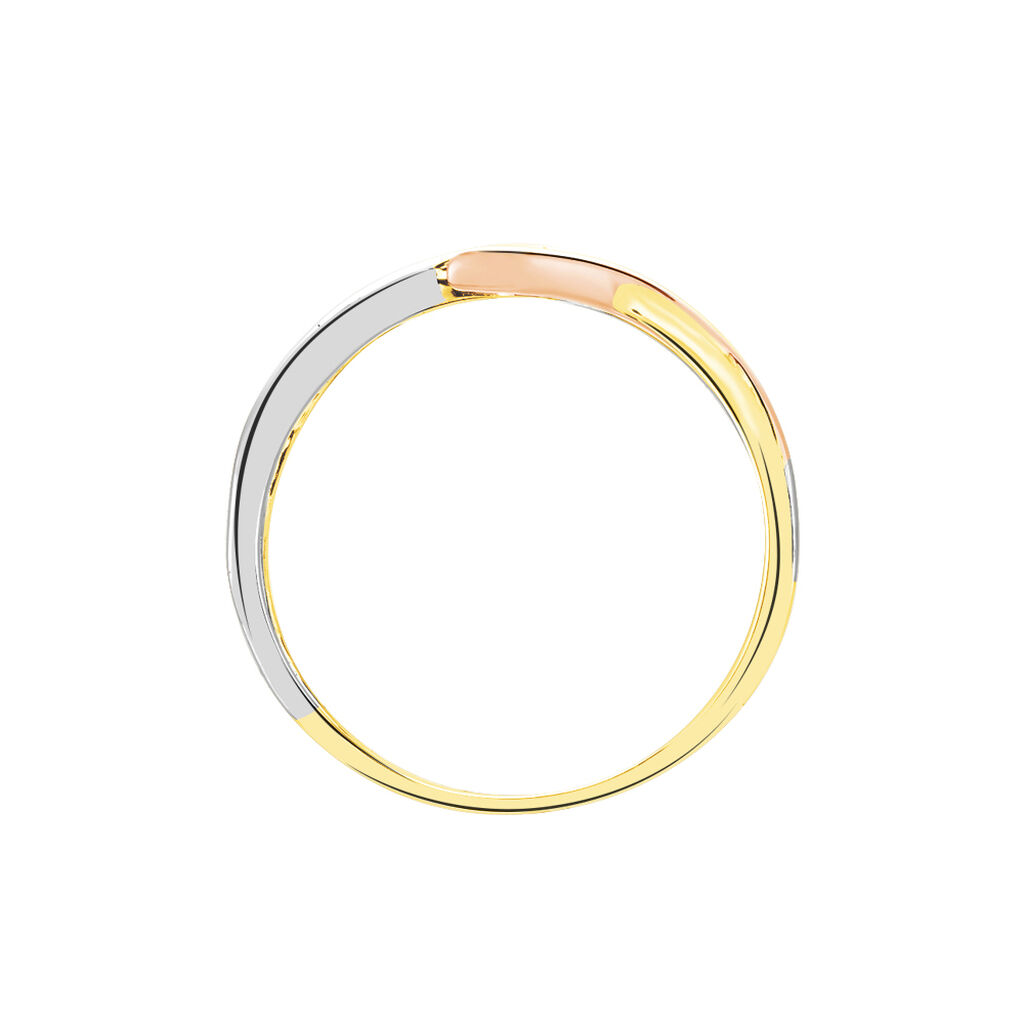 Bague Giusta Or Tricolore Diamant