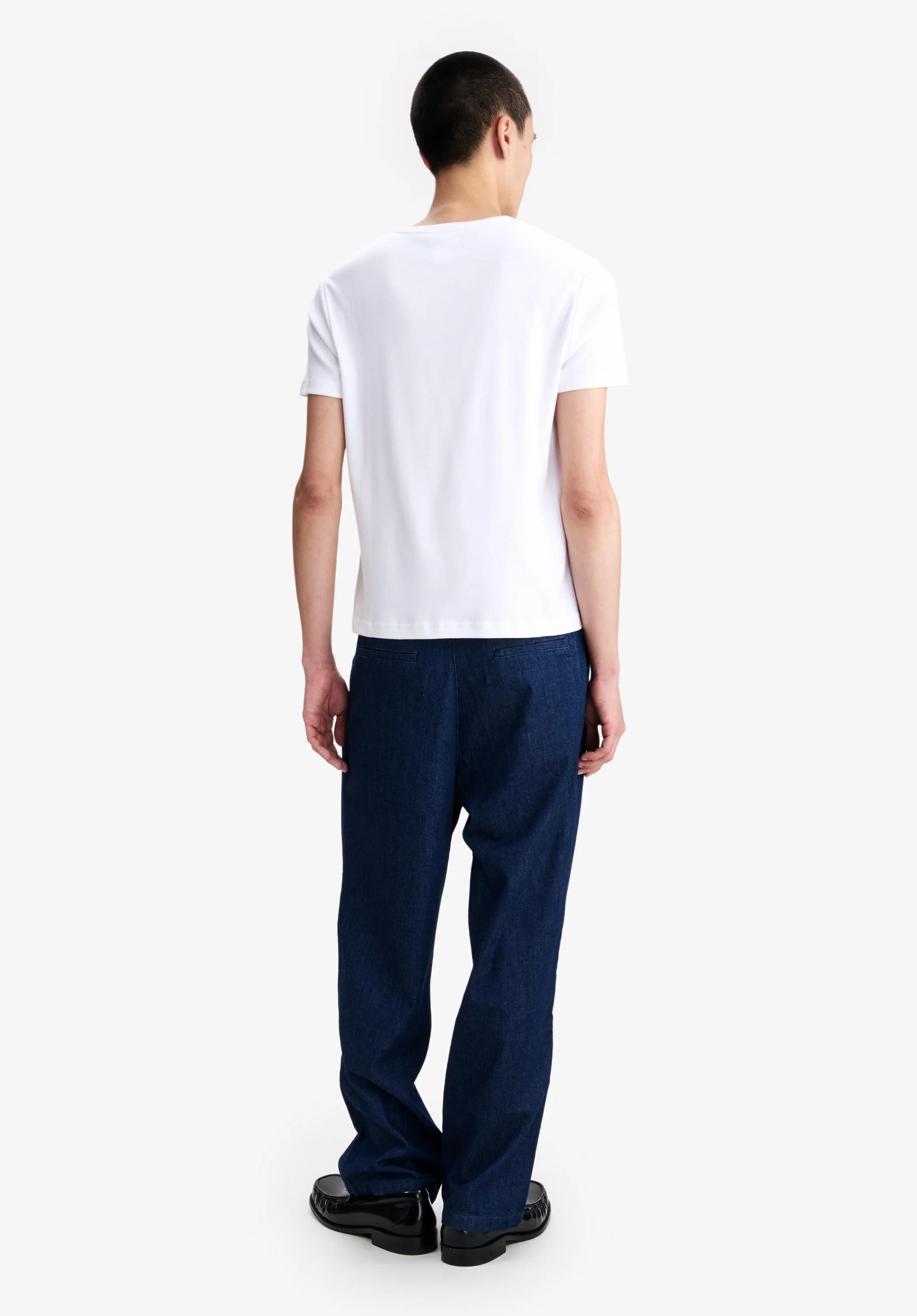 T-shirt blanc à micro logo A.P.C. - Blanc
