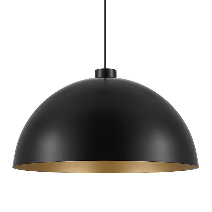 Suspension Songor GoodHome noir 38cm IP20 E27