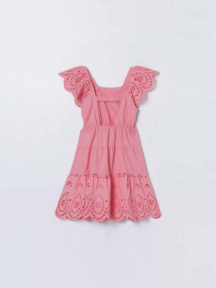 Vestido suíço bordado - Gerânio