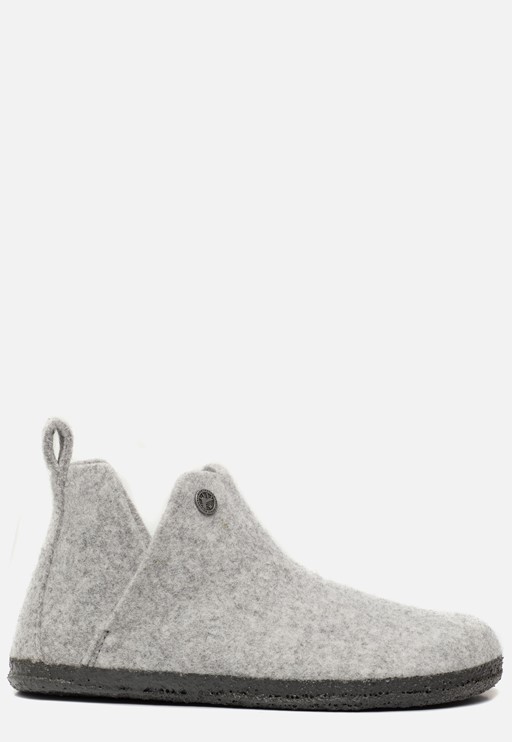 Birkenstock Pantoffels grijs Textiel