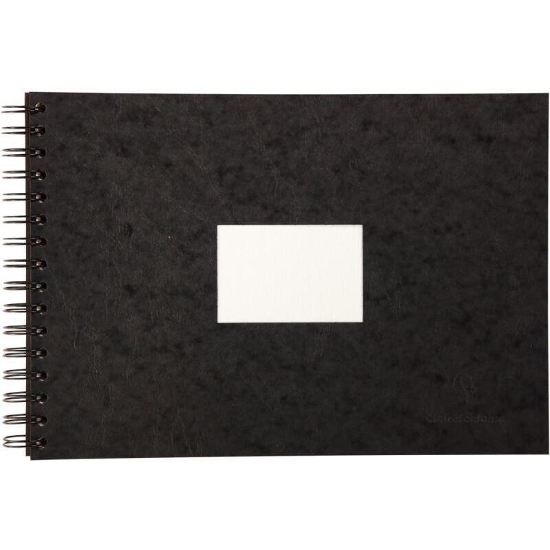 Carnet de Voyage aquarelle spiralé 20F A4 300g - Noir