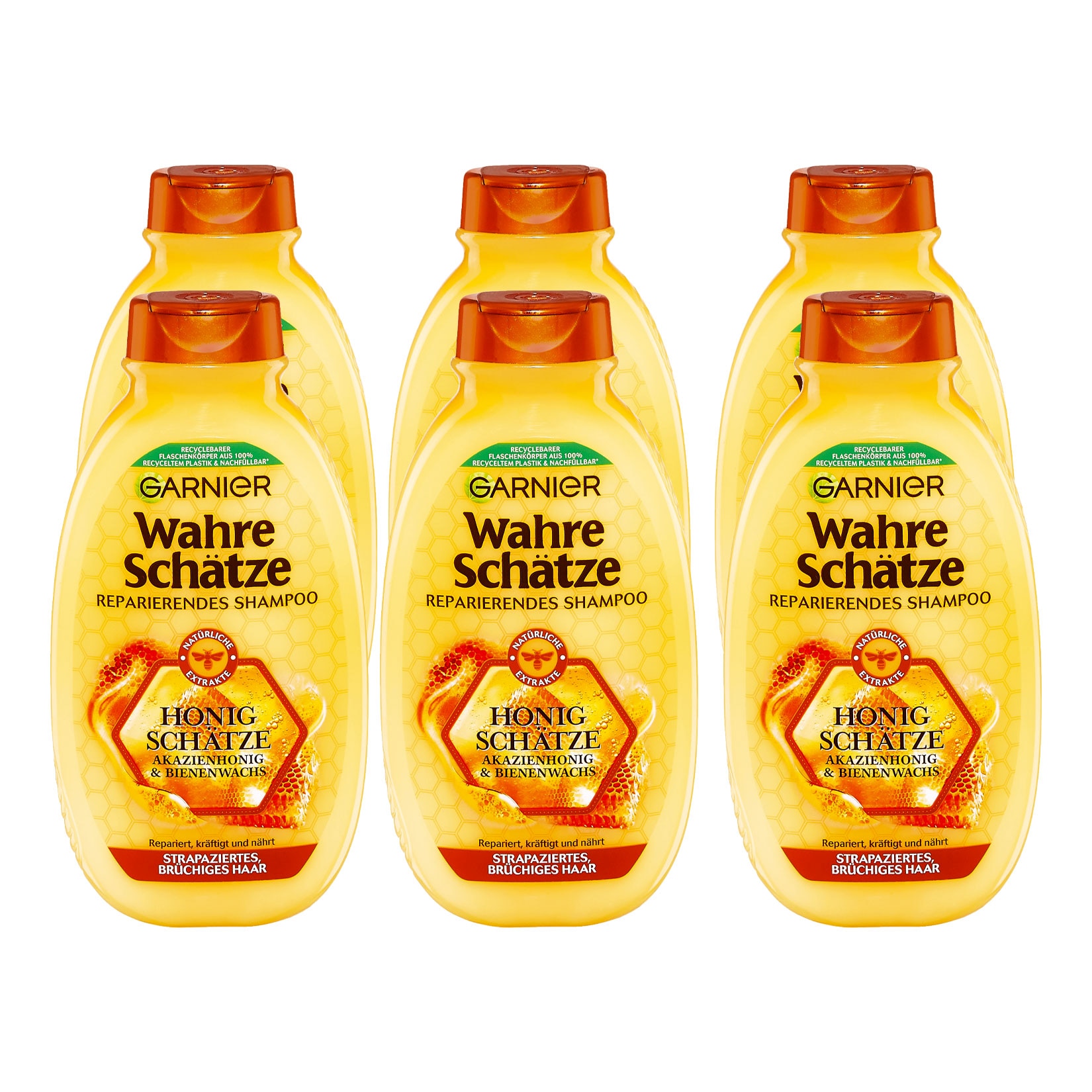 Garnier Wahre Schätze Shampoo Honig 250 ml, 6er Pack