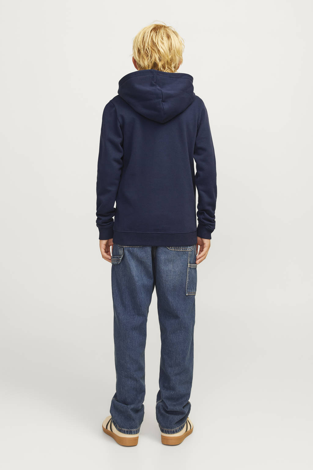 JACK & JONES hoodie JCOOUTDOOR donkerblauw