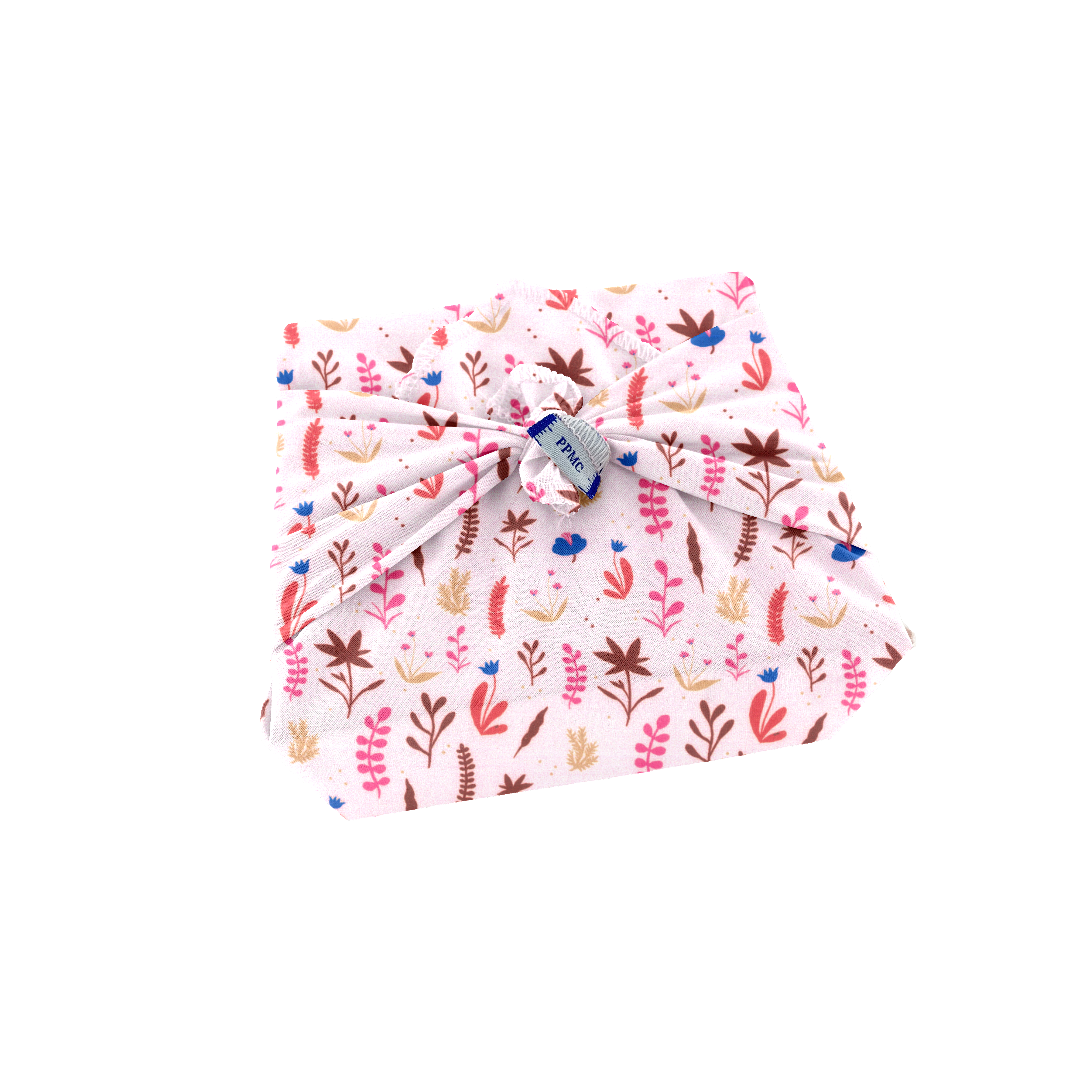 Furoshiki Petit 35 X 35 Cm Herbier Rose