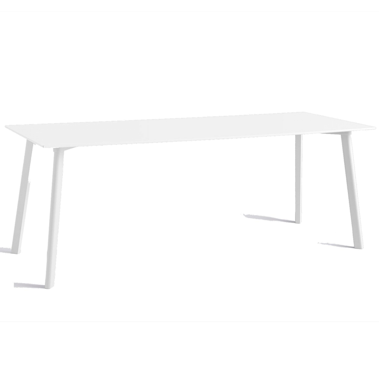 Hay CPH Deux 210 tafel 200x75 met wit beuken onderstel parelwit