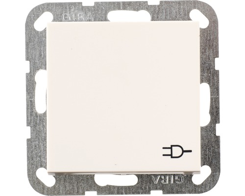 Gira 4454 27 Wandcontactdoos met klapdeksel Standaard 55/E2/Event zuiver wit/mat