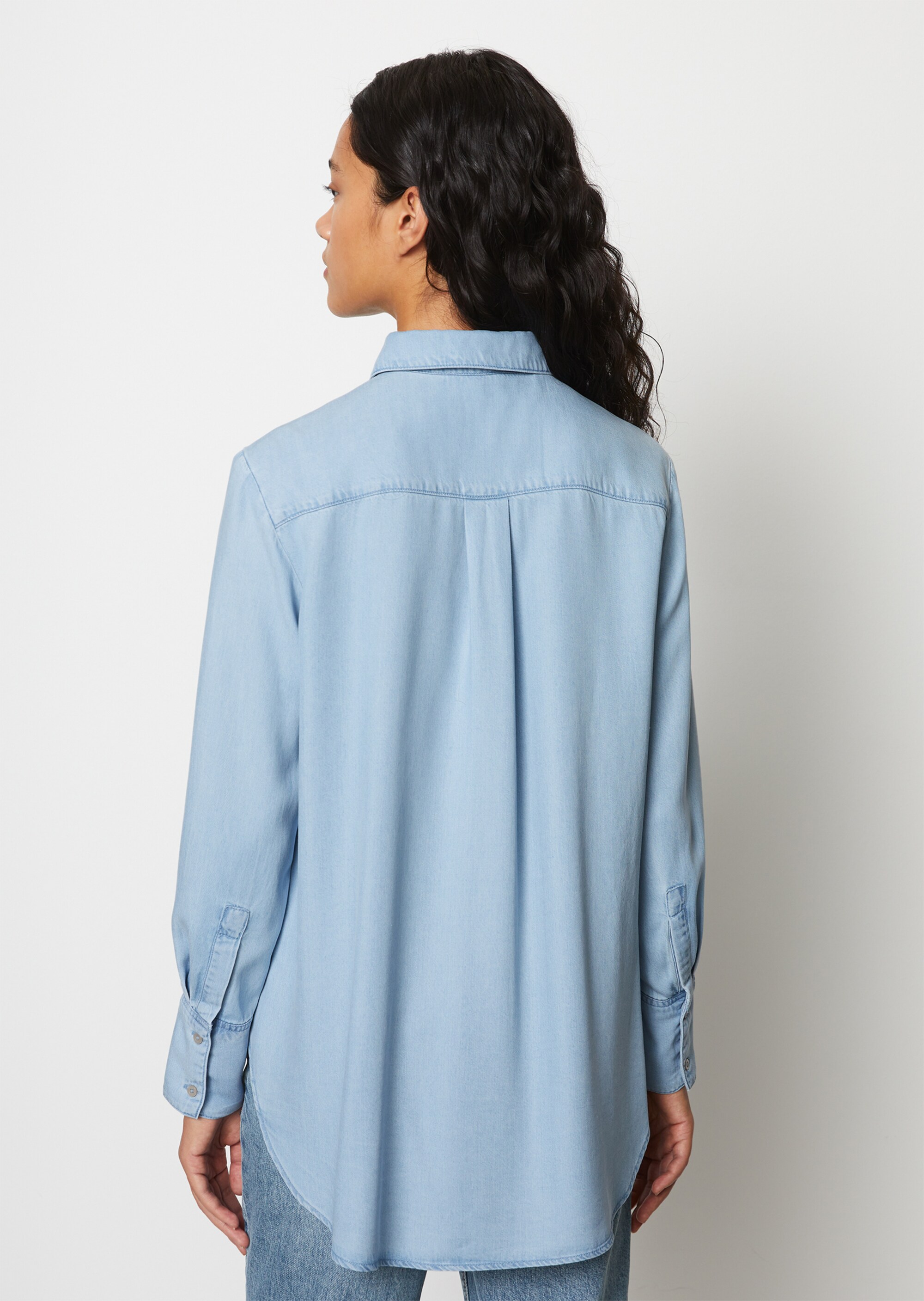 Longbluse regularaus Tencel™