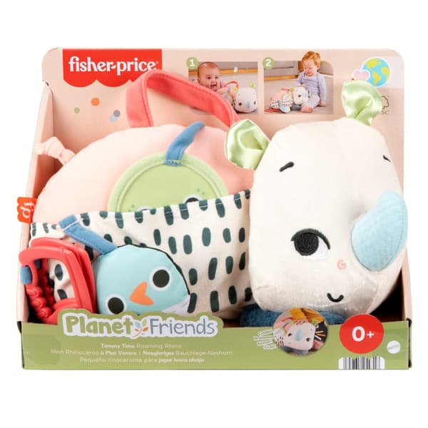 Fisher-Pris Tummy Time Roaming Rhino