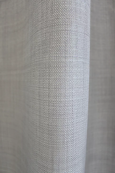 Rideau occultant thermique Tundra Ornami gris clair l.140 x h.240 cm