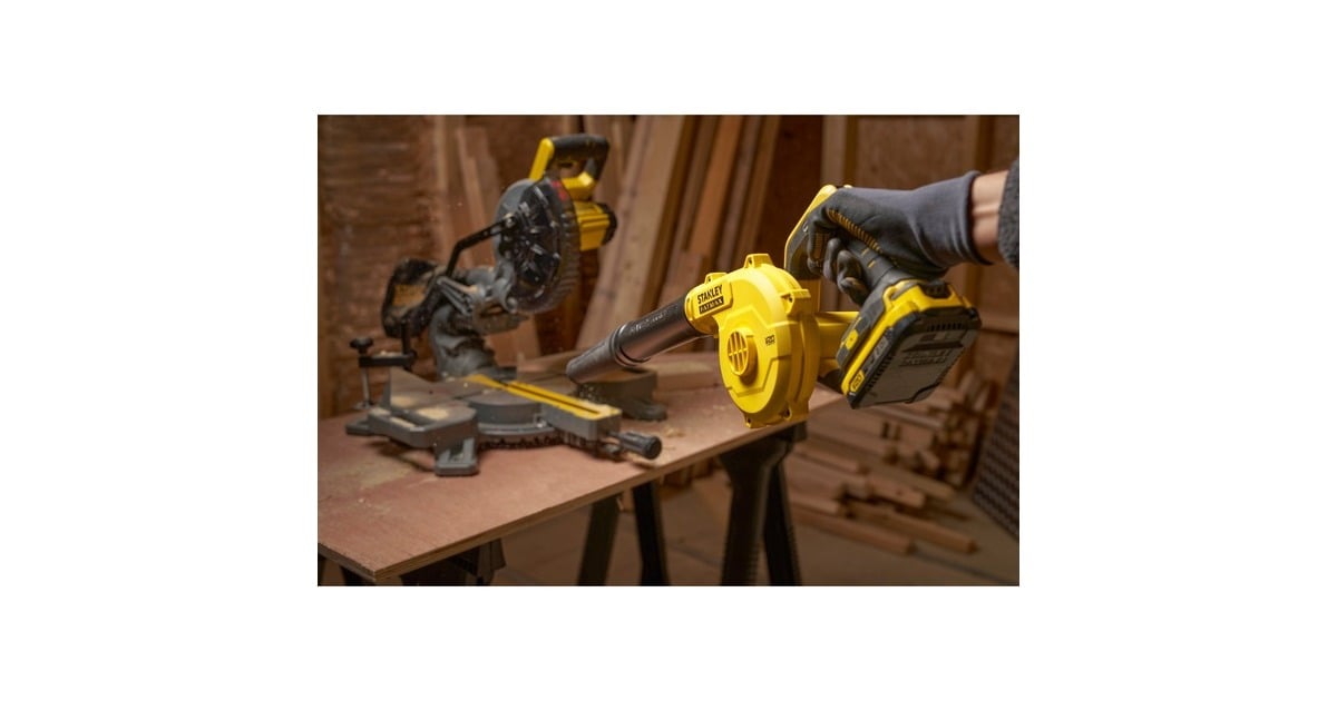 StanleyFATMAX V20 18V Compacte Bladblazer Solo  (Geel/zwart, Accu en oplader niet inbegrepen)