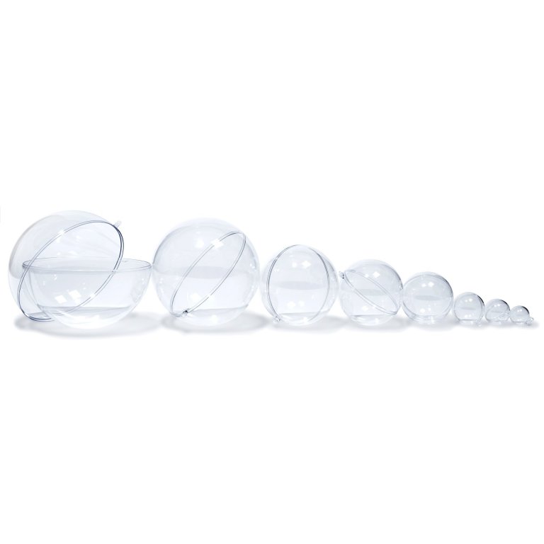 Polystyrol Kugel, transparent, hohl