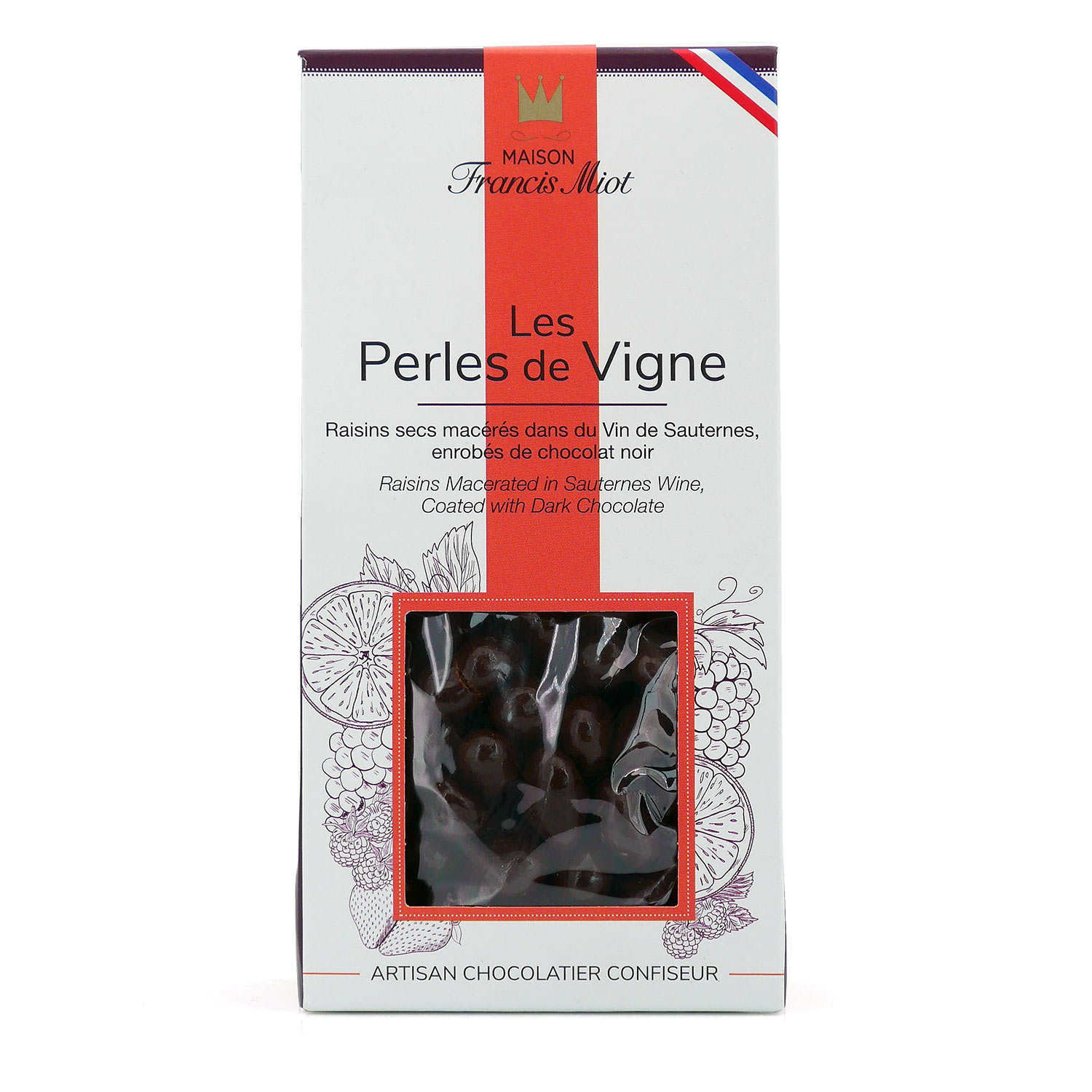 Les perles de vigne - bonbon chocolat au raisin et Sauternes