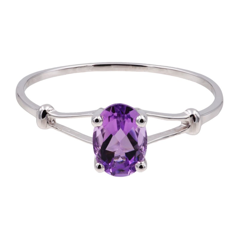 Bague Femme - améthyste - Or 9 Carats