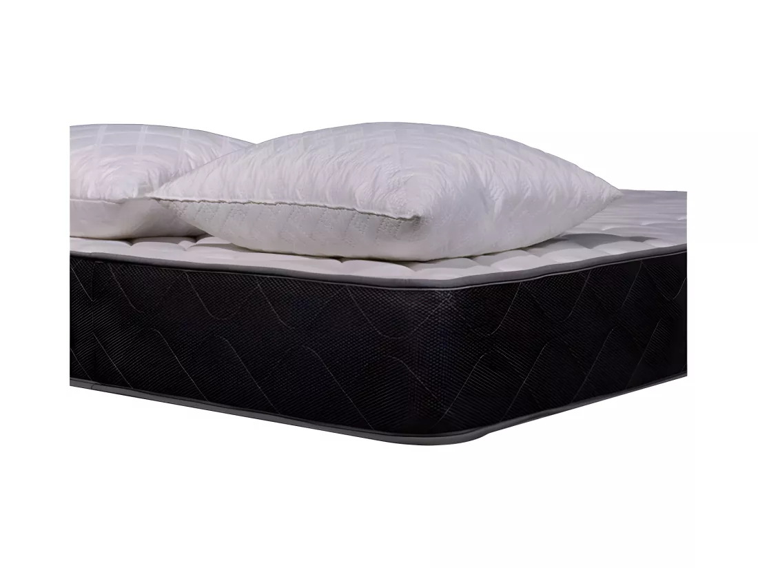 Matelas mousse Luxe - 180x200cm et 2 Oreillers accueil mémoire de forme 60x60cm - mousse - 24 cm