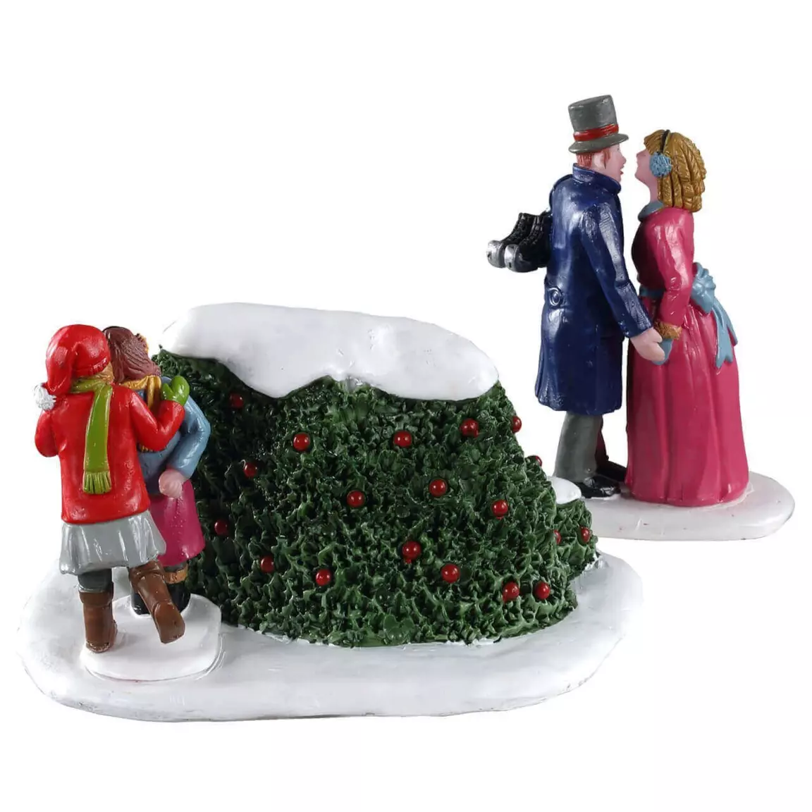 Personnages Lemax Les patineurs amoureux