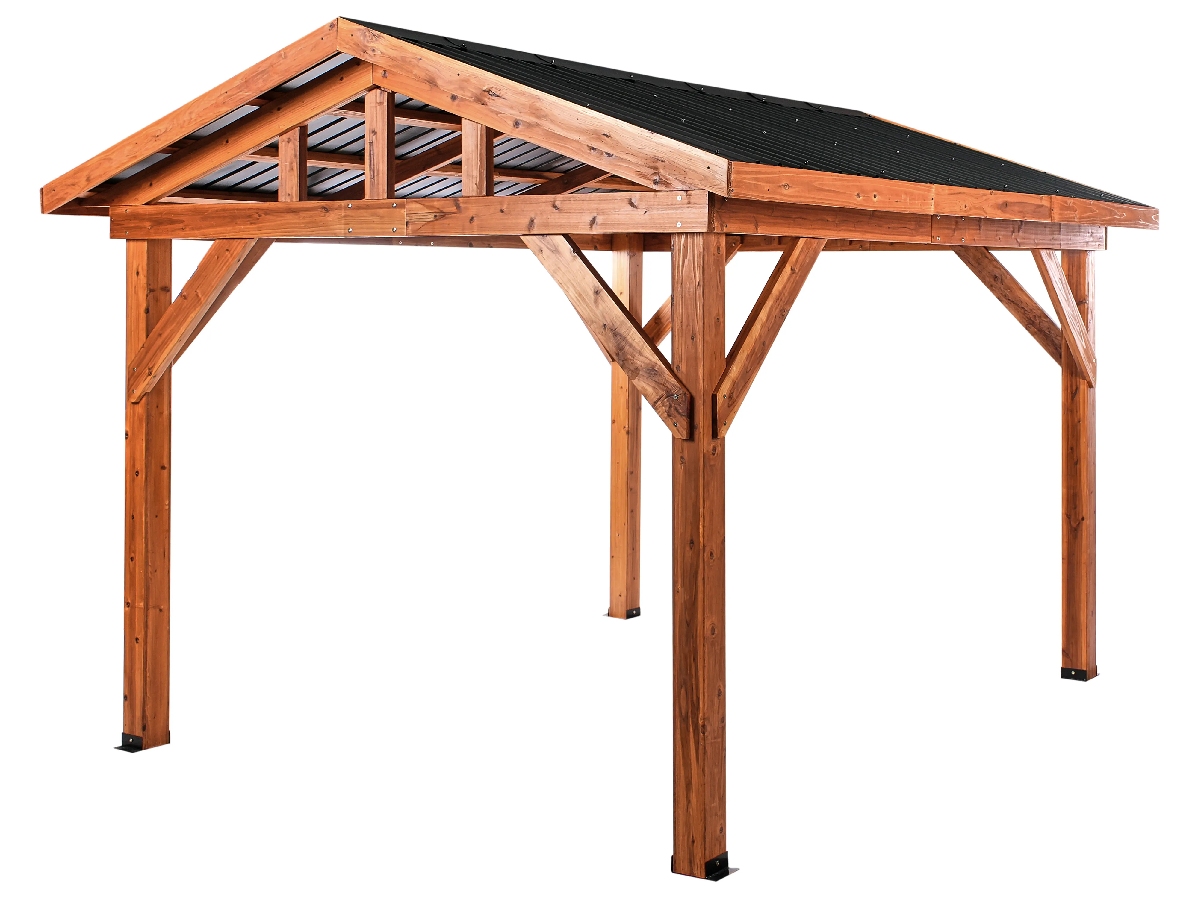 Paviljoen SECCHIA Dennenhout 296 cm 350 cm Bruin/grijs