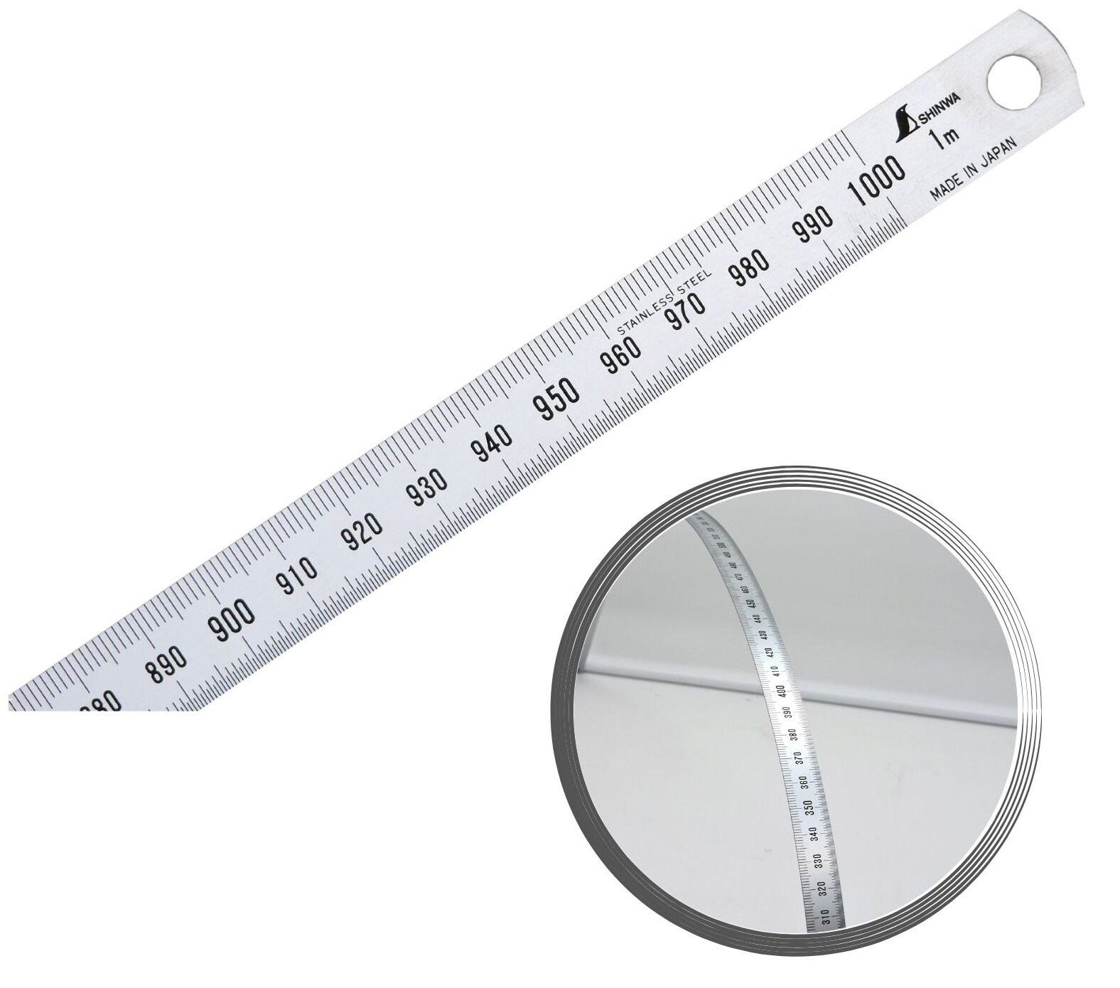 FAMEX 12547Shinwa Edelstahllineal flexibel 100 cm - 29033
