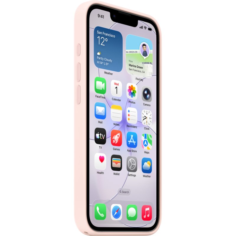 Apple Coque en silicone avec MagSafe pour iPhone 17e - Rose pastel