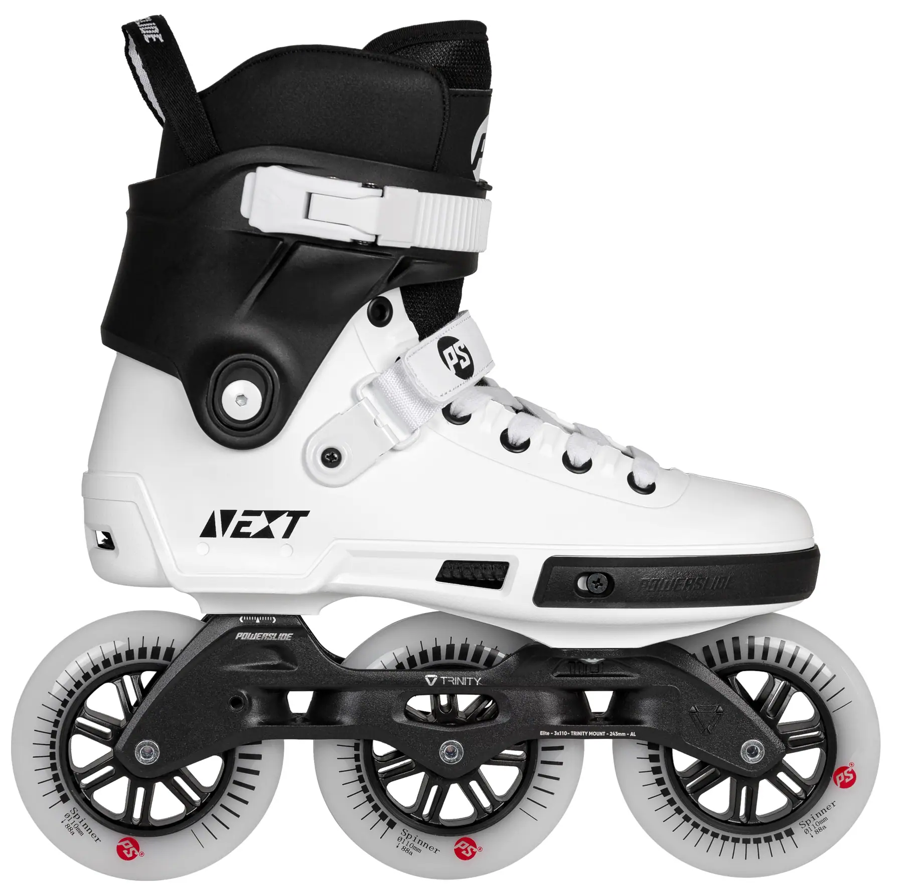 Powerslide Next Core Sort 110 Freeskates - Rulleskøjter Freeskate