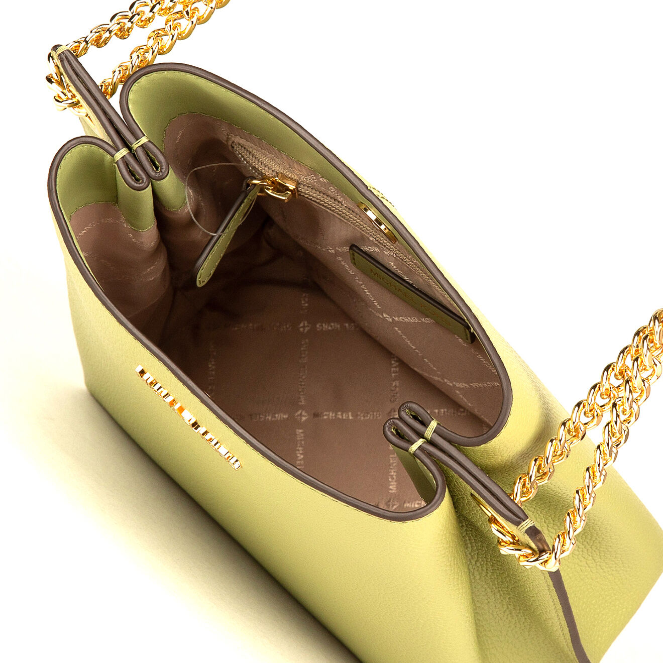Michael Kors Sac seau en Cuir Teagen S  vert - 22x20x11 cm