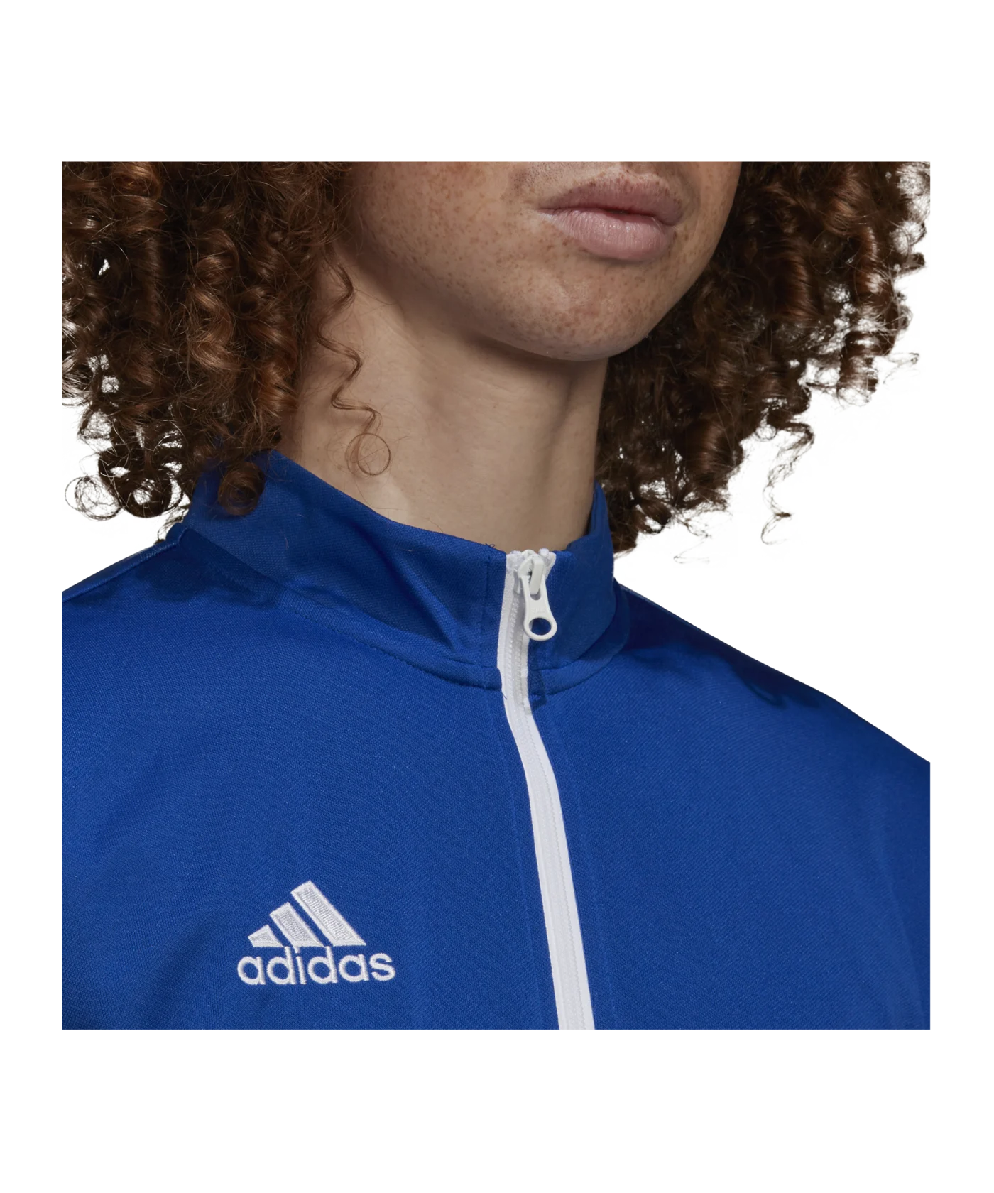 adidas Entrada 22 TK Trainingsjacke Blau Weiss