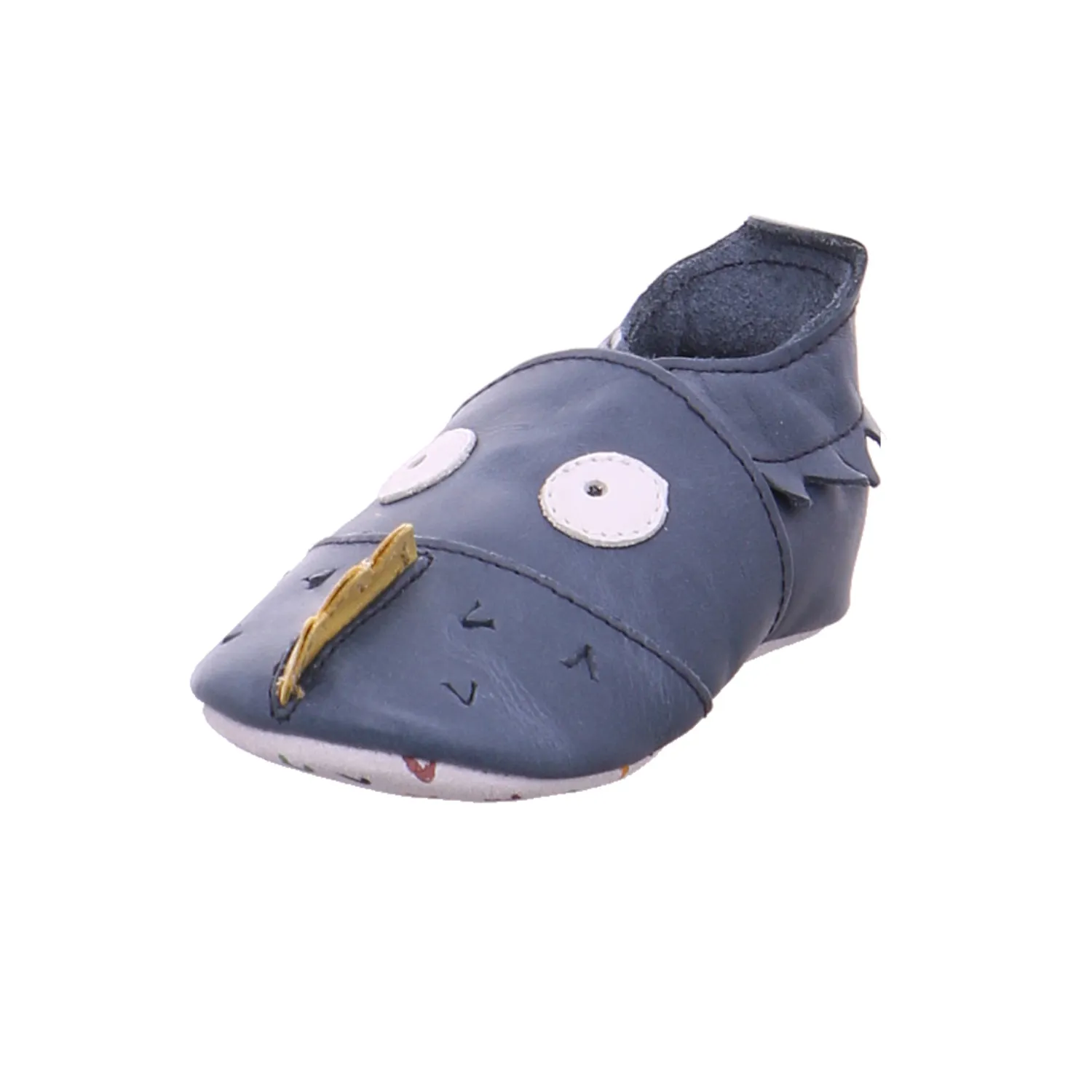 BOBUX Krabbelschuh Dunkelblau Leder