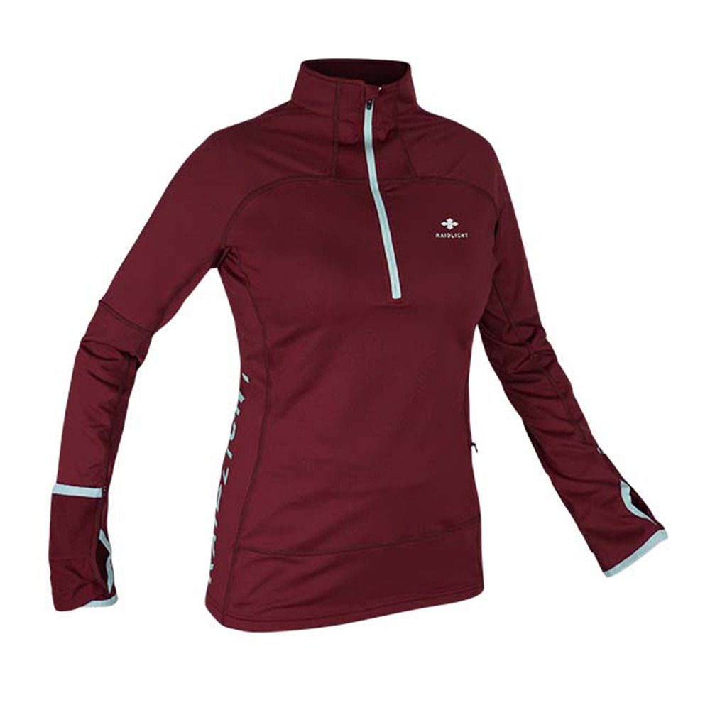 Raidlight WINTERTRAIL - Maillot Femme bordeaux
