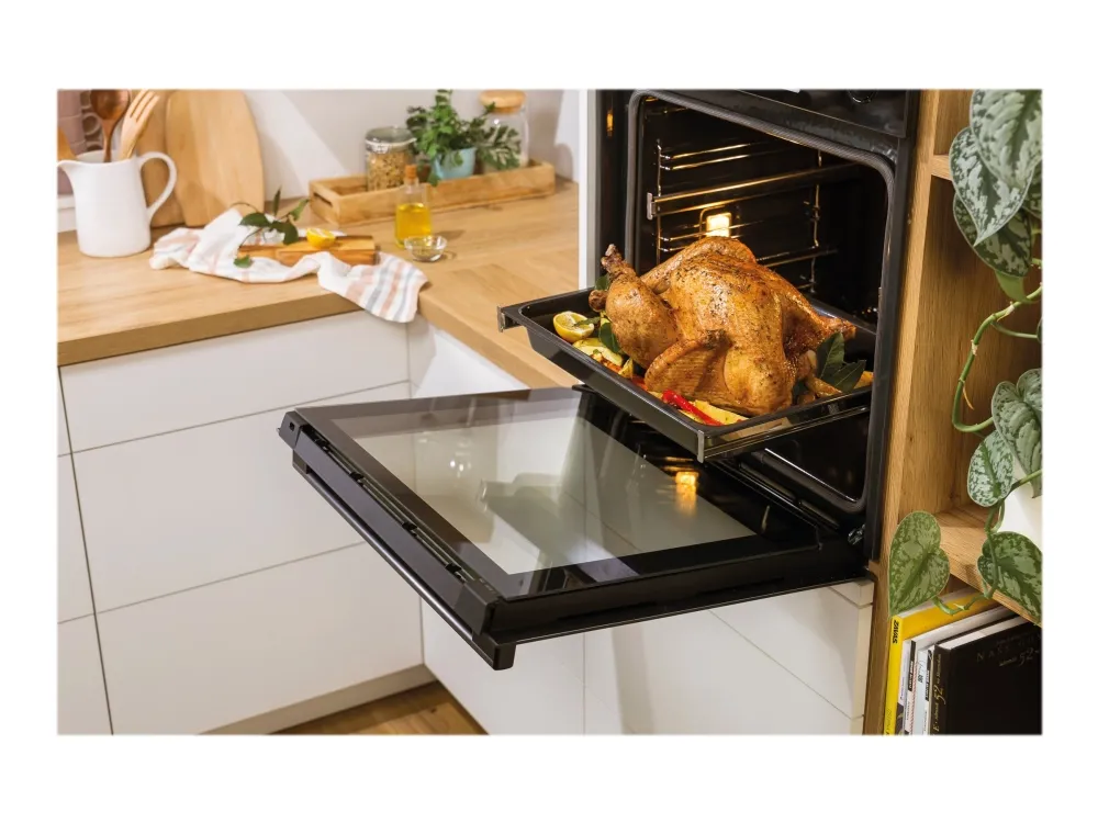 Gorenje Advanced BPSA6747A08BG - Ovn - med dampfunktion - til indbygning - niche - bredde: 56 cm - dybde: 55 cm - højde: 59 cm - med selv-rengøring - Klasse A  - sort