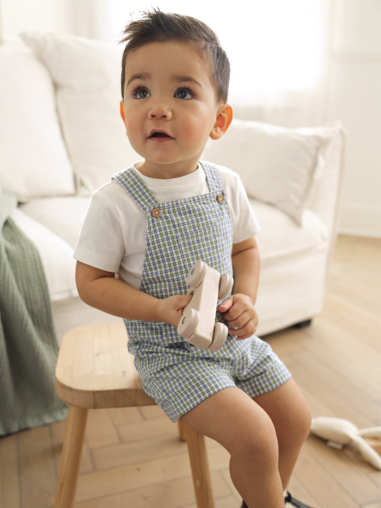 Salopette courte Bébé vichy