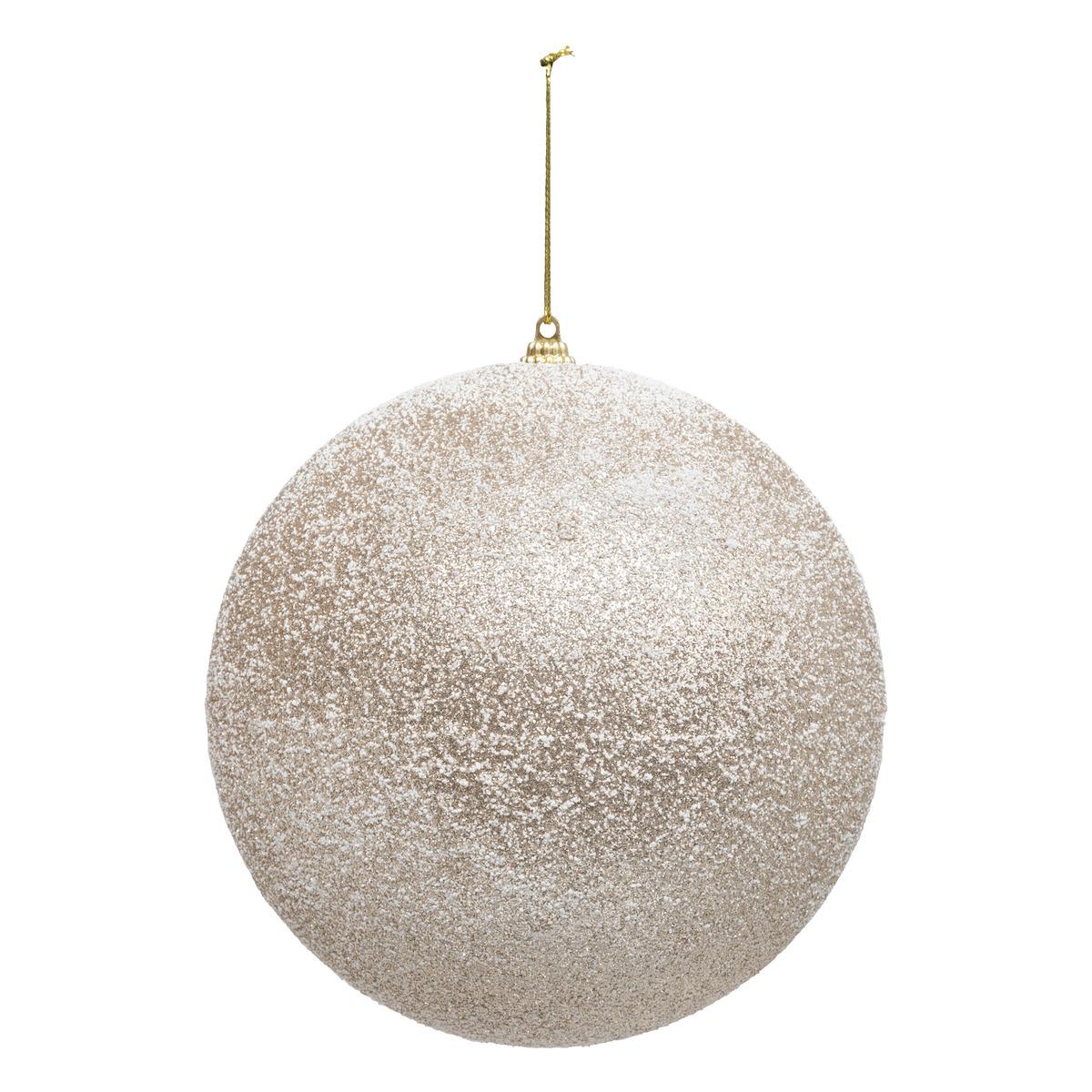MAXI BOULE DE NOELI CHAMPIGNON NEIGE 15CM
