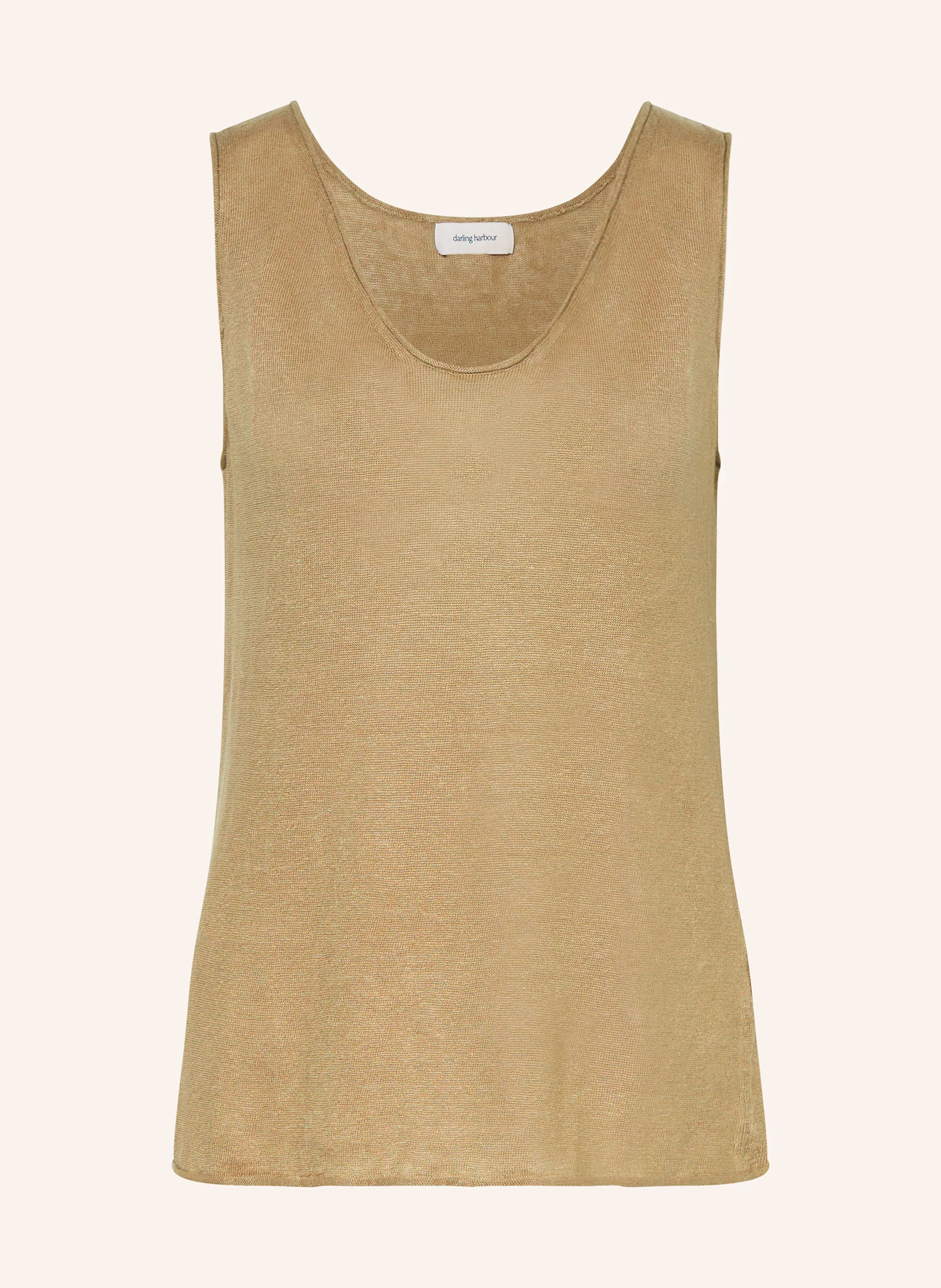 darling harbour Stricktop aus Leinen